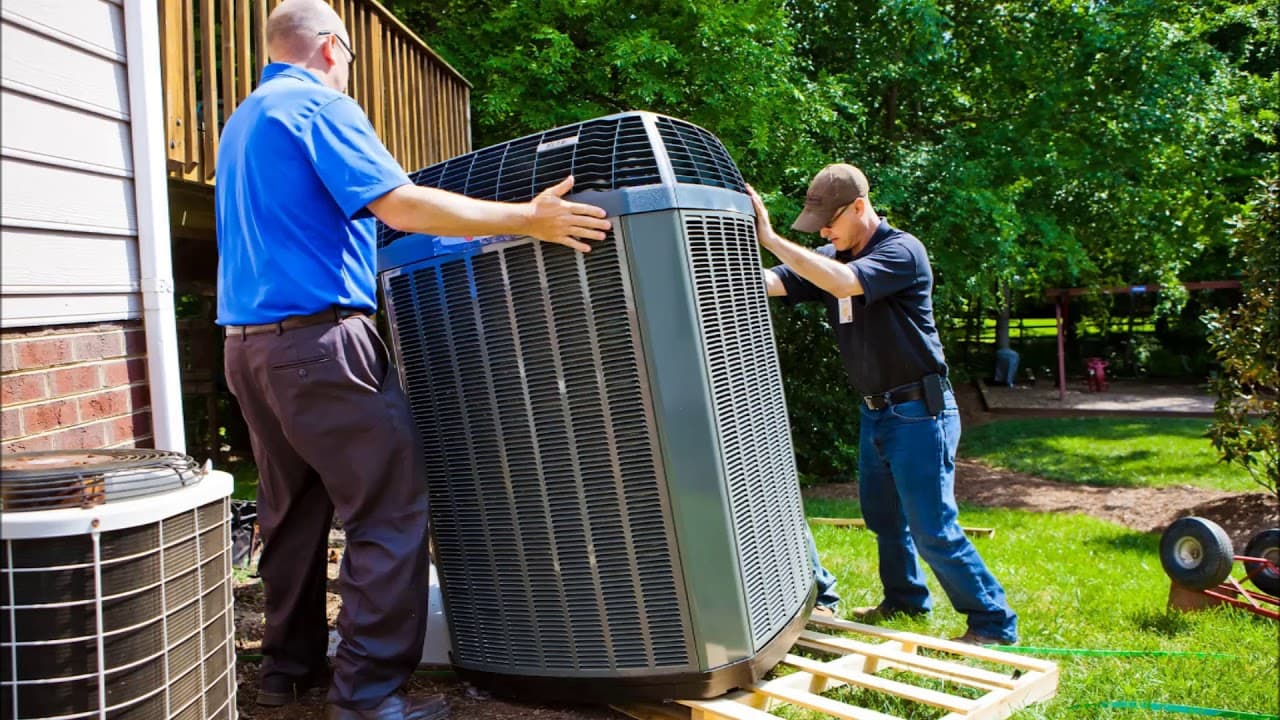 HVAC business at work